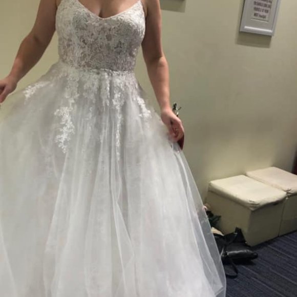 Clarisse Size 10 Brand New Ivory Wedding Dress - Picture 5 of 8